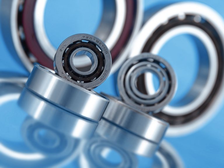 Jednoradové guľkové ložiská s kosouhlým stykom